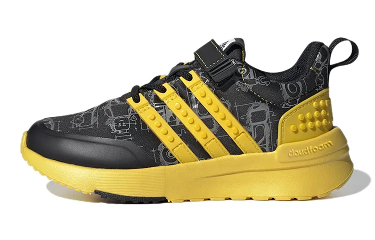 Детские беговые кроссовки с технологией LEGO Adidas, Black Yellow