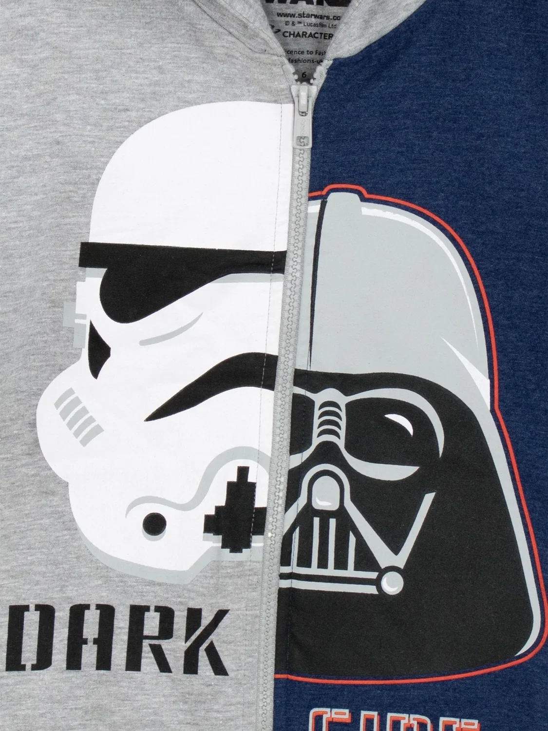 Толстовка на молнии Star Wars Character, серый — фото 2