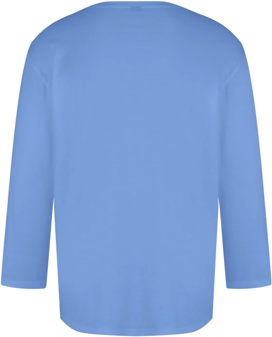 Мужская футболка с рукавом 3/4 бейсбольная, Light Blue — фото 3