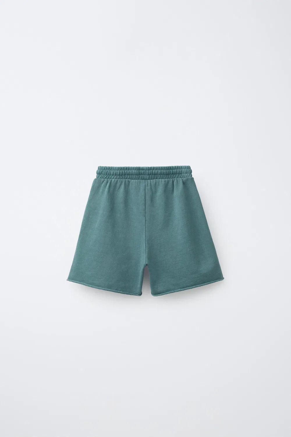 Простые бермудские шорты ZARA, Duck Blue — фото 2