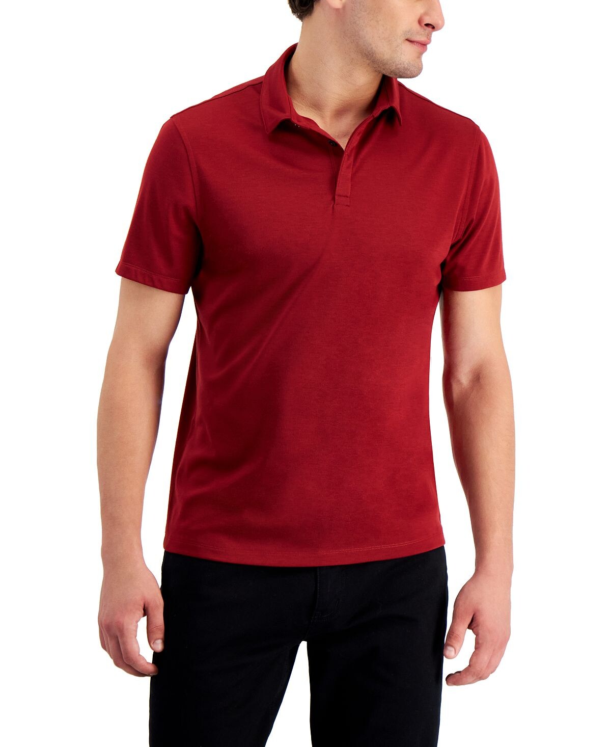 

Мужская рубашка поло alfatech stretch solid, созданная для macy's Alfani