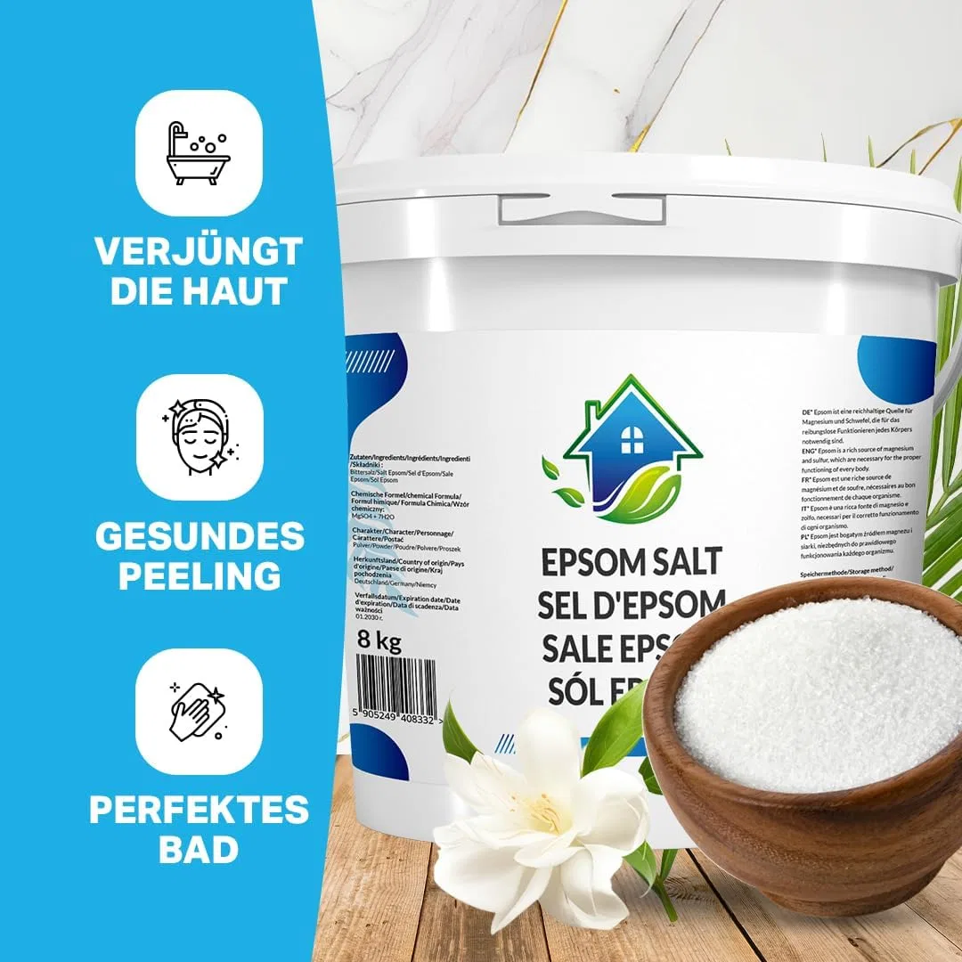 Соль для ванн Epsom Salt, 8 кг, White Solup — фото 2
