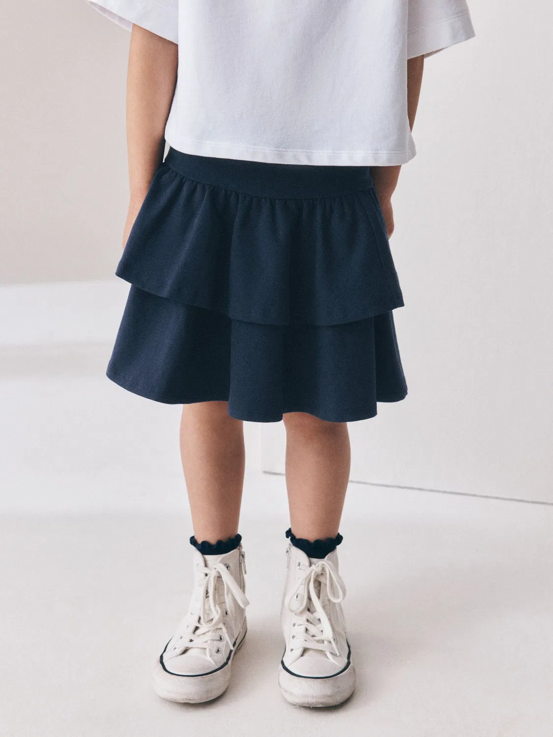 Юбка Rara ярусная, Navy Blue Next