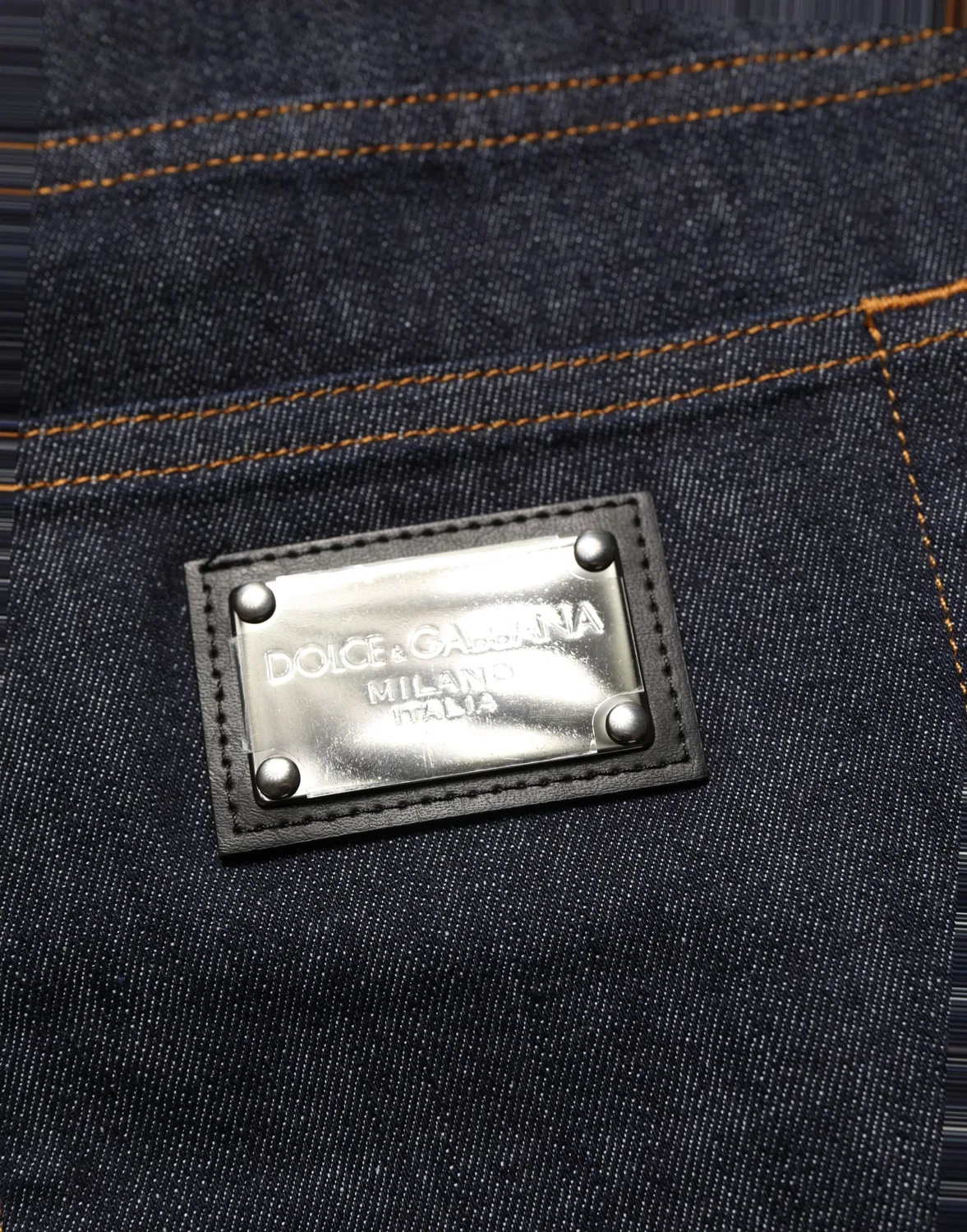 Мужские джинсы с темной стиркой Slim Fit Dolce & Gabbana, Dark Gray