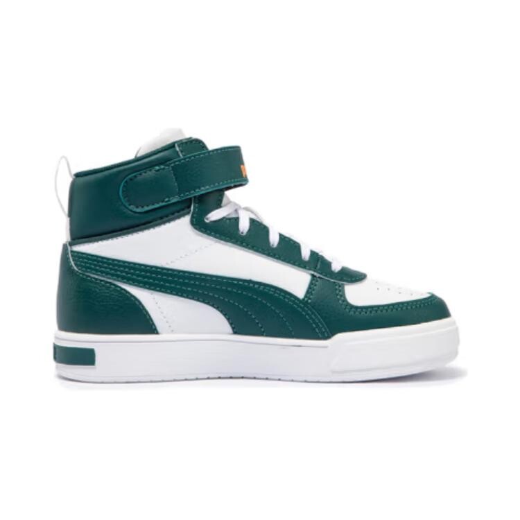 Кроссовки для скейтбординга Caven Kids PS Mid-top, цвет белый/зеленый/тыквенно-желтый Puma, белый/зеленый/желтый — фото 2