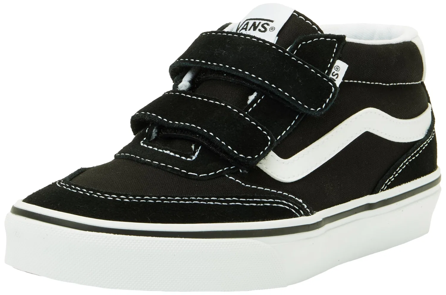 Детские кроссовки Vans Brooklyn Mid V, Black And White