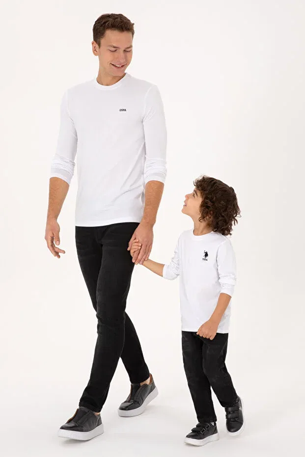 Детские свитшот для мальчиков базовый U.S. Polo Assn., White — фото 4