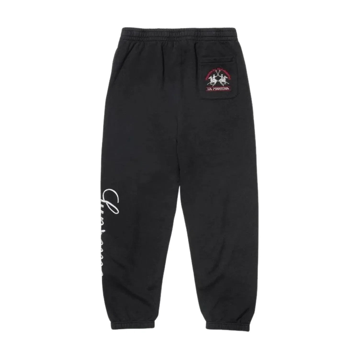 Мужские спортивные штаны с принтом Supreme x La Martina SS26, черный — фото 2