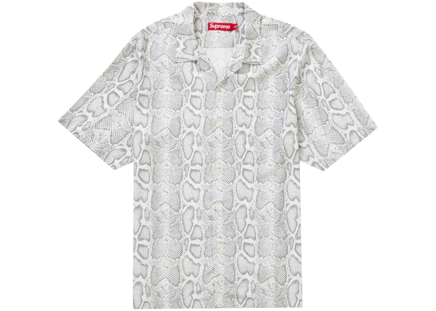 Мужская футболка с принтом Supreme Snake Supreme, White