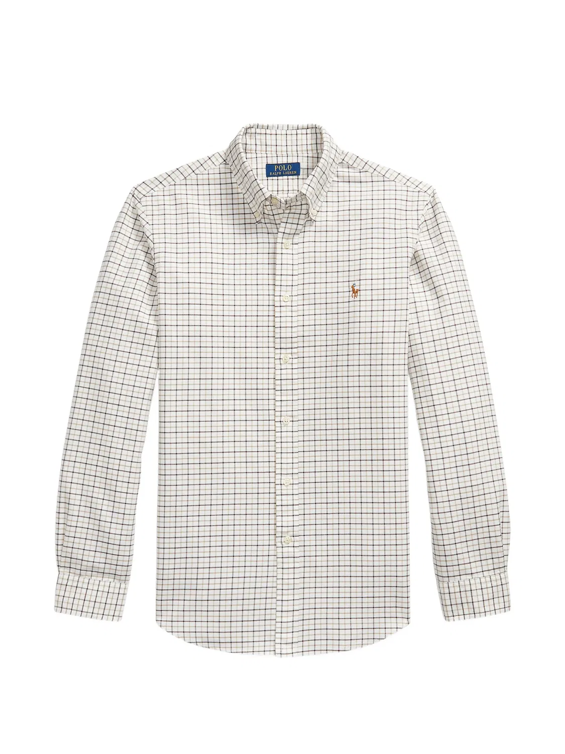 Рубашка Tattersall хлопковая Polo Ralph Lauren, нейтральные