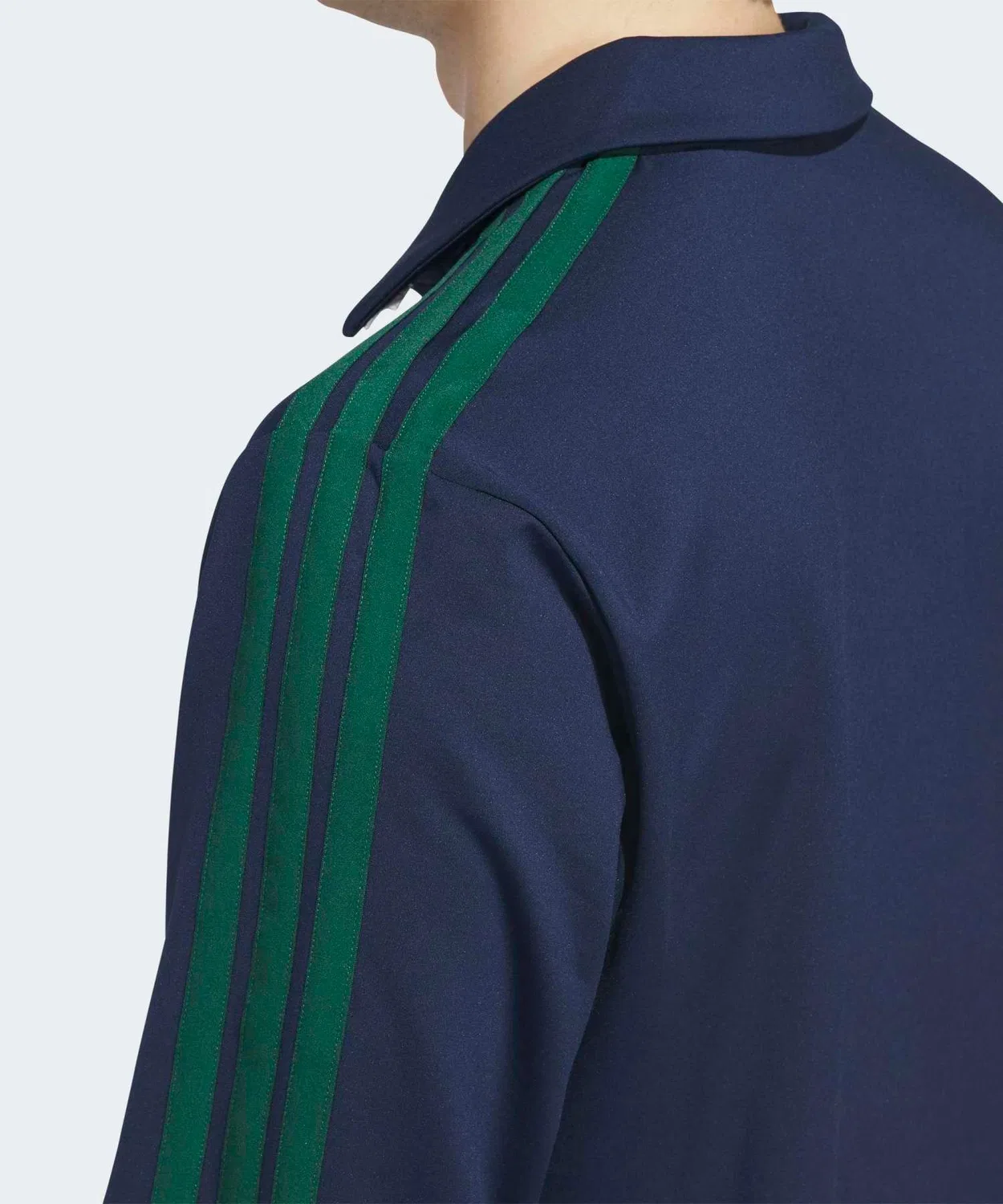 Мужской поло с длинным рукавом свободный крой Adidas, Navy — фото 4