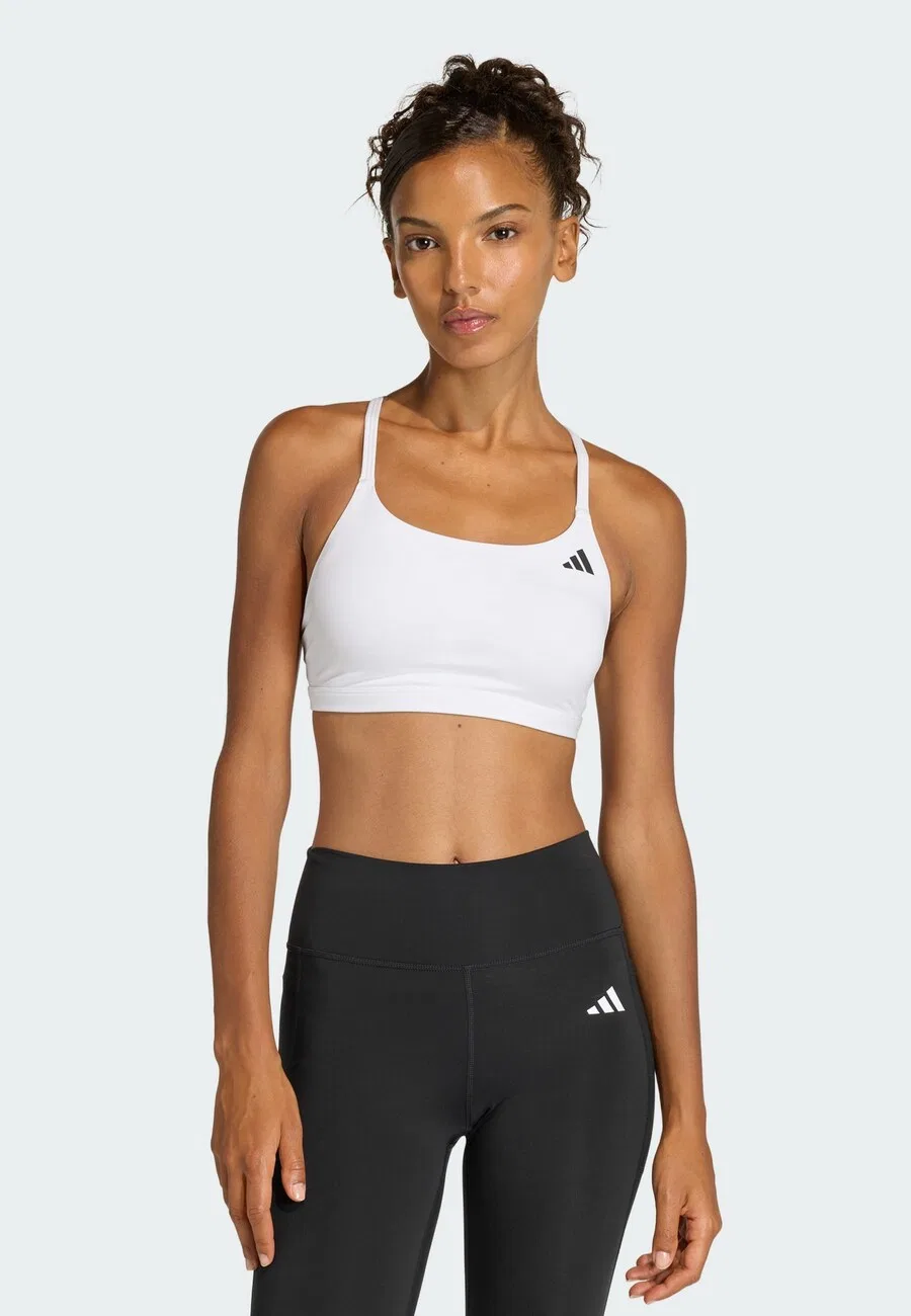 Спортивный бюстгальтер ADIDAS PERFORMANCE Bralette 'Opt Ess' белого цвета — фото 3