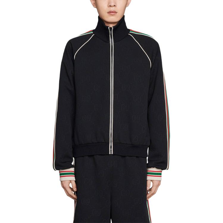 Куртка Gucci g Jacquard Jersey Zip, черный