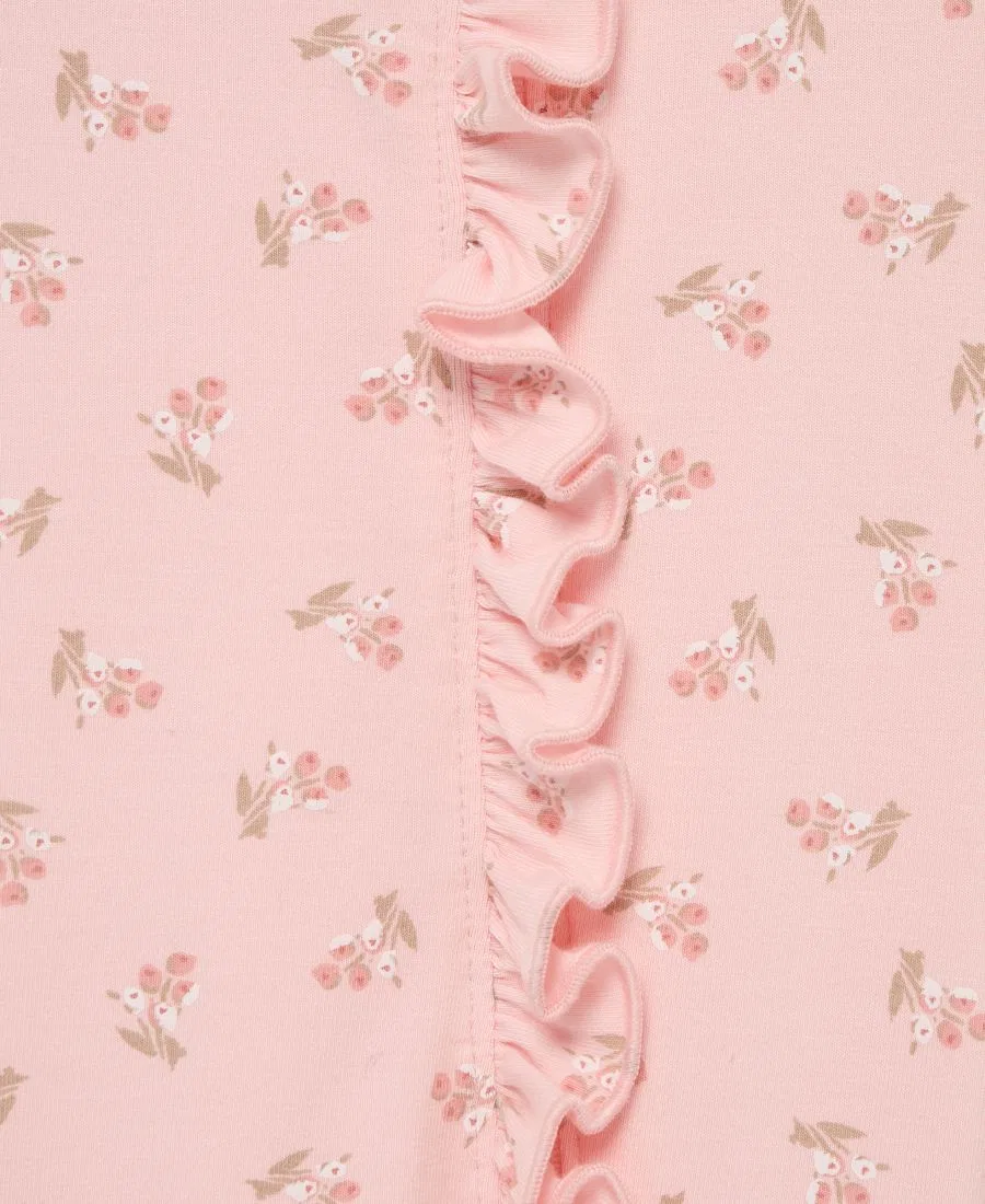 Комплект из 2 детских ползунков с длинным рукавом Little Me, Pink Floral — фото 4