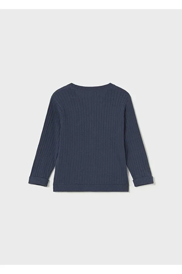 Детский кардиган для мальчиков с длинным рукавом Mayoral, Navy Blue — фото 3