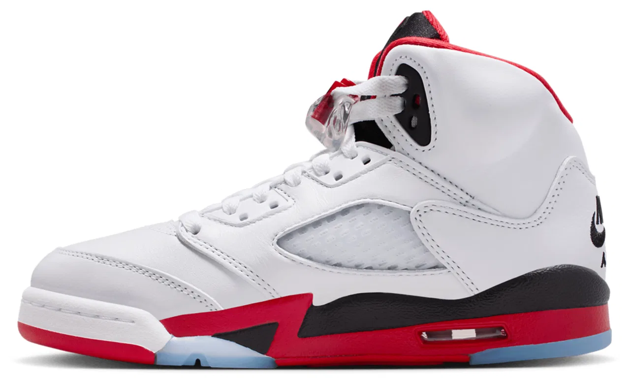 Кроссовки для мальчиков Air 5 Retro OG Jordan, цвет Black/Fire Red/White — фото 2
