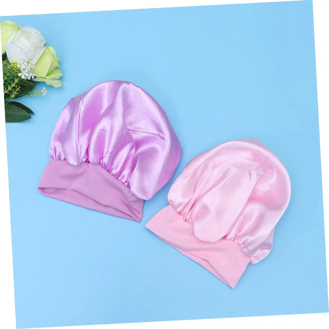 Шапочка для душа Satin, Beavorty, 3 шт, розовый — фото 2