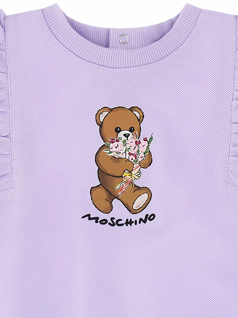 Платье повседневное Moschino Kids, фиолетовый — фото 3