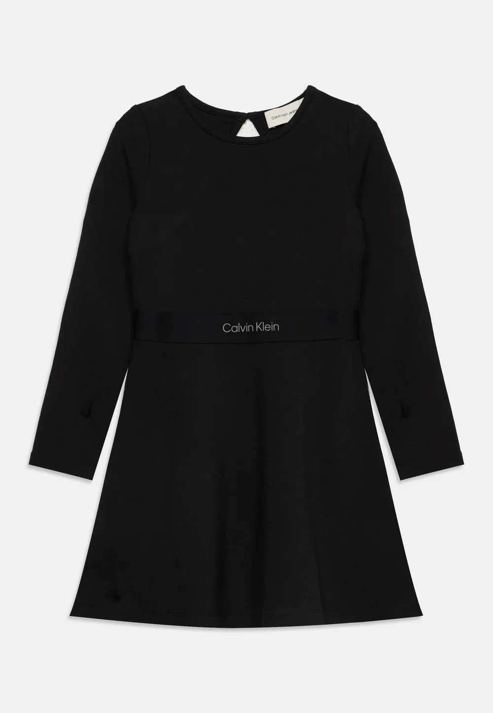 Детское платье Punto Milano - трикотажное платье Calvin Klein Jeans, Black — фото 3