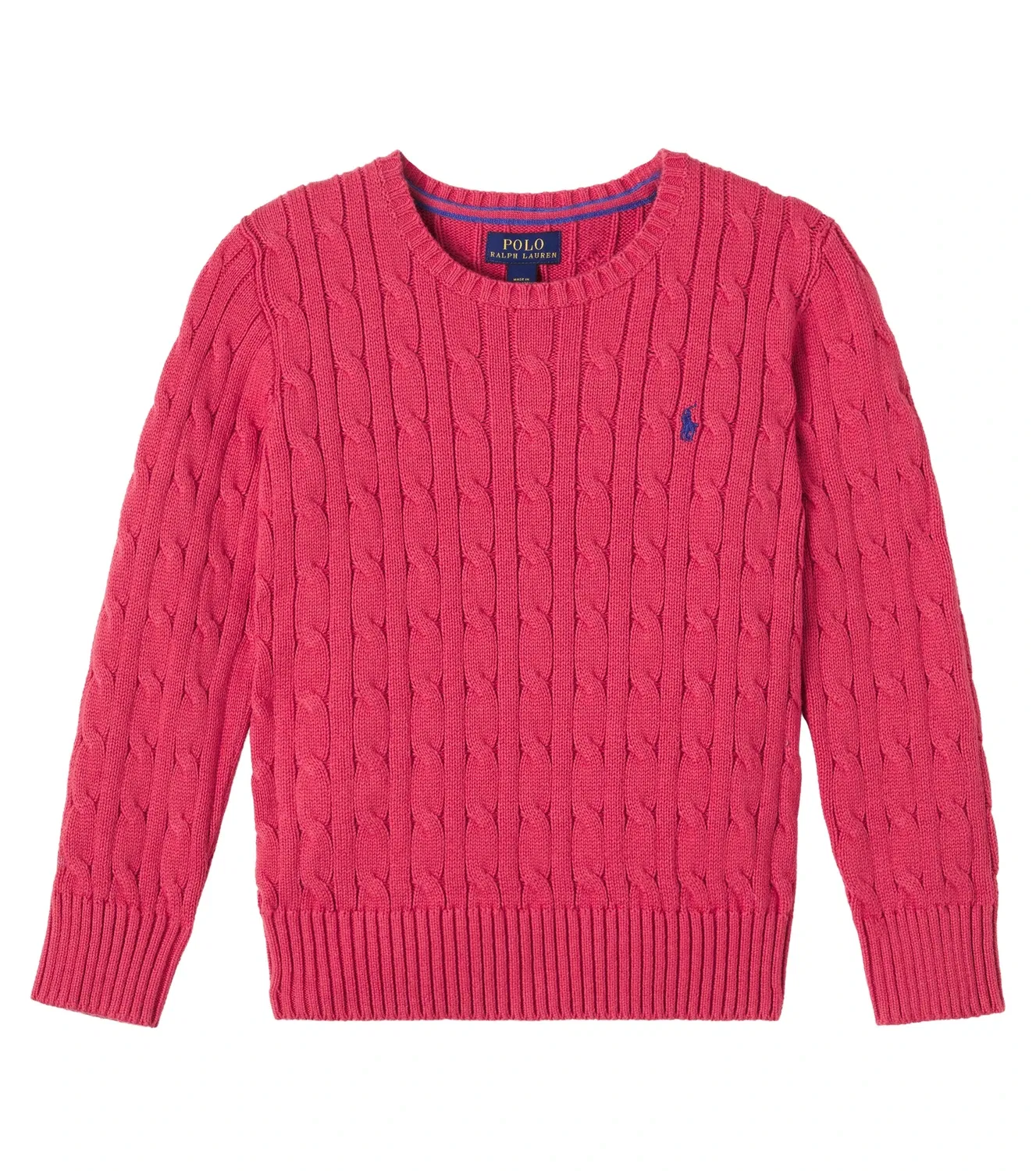 Свитер хлопковый Polo Ralph Lauren Kids, розовый