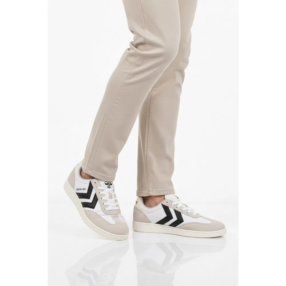 Детские спортивные кроссовки без шнуровки VM78 Cph Rs Hummel, White Black — фото 2