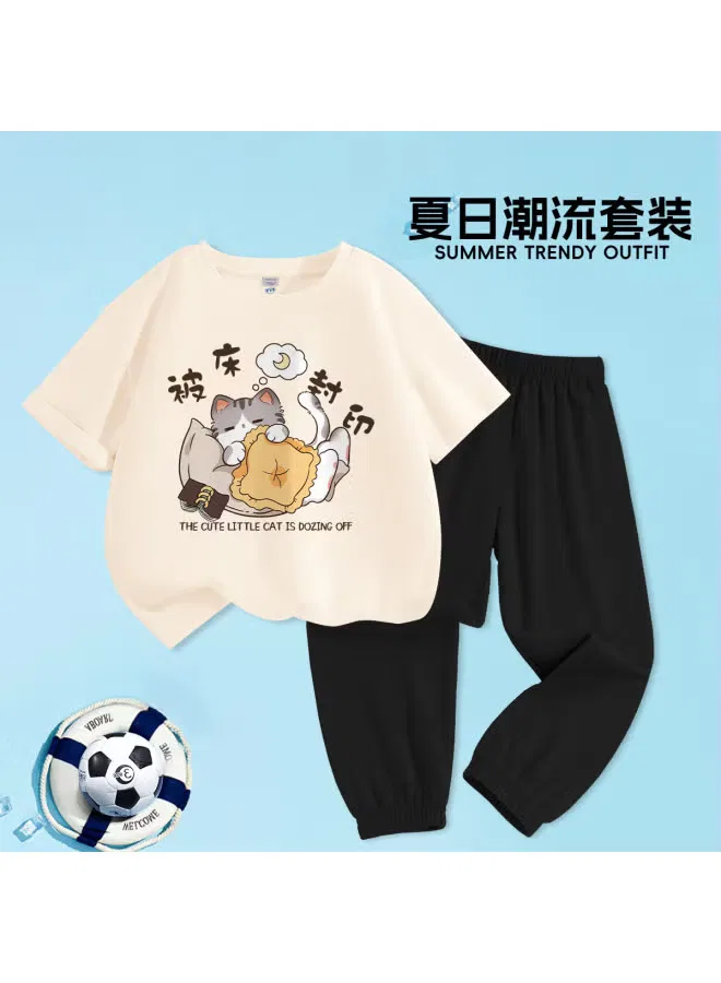 Комплект с коротким рукавом и брюками от комаров, модель Sporty, Jeanswest, абрикосовый — фото 2