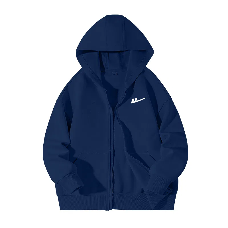 Детский свитшот с капюшоном и логотипом Navy Blue/White Logo K WARRIOR