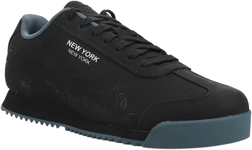 Мужские кроссовки PUMA Roma Skyline Flagship с шнуровкой для повседневной носки - черные — фото 2