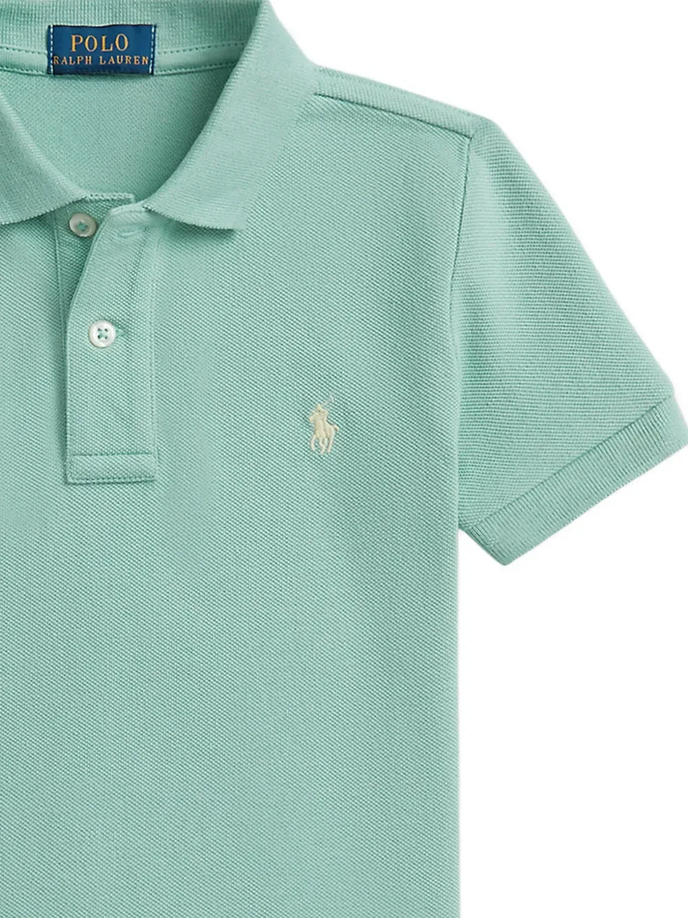Рубашка-поло с коротким рукавом Polo Ralph Lauren Kids, зеленый — фото 4