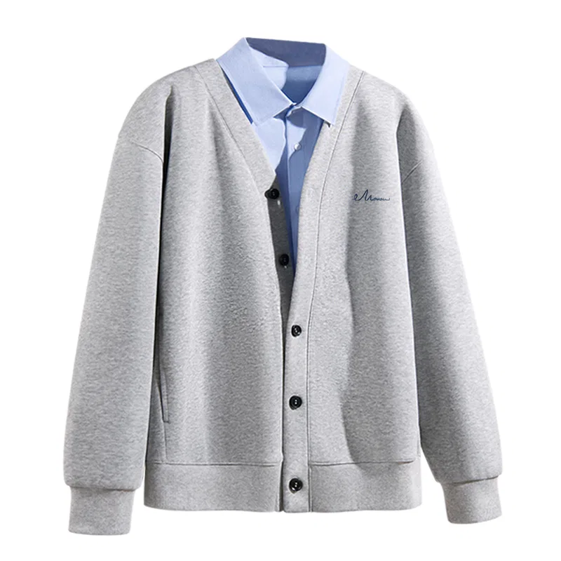Детское пальто MINISO, Heavyweight Cardigan, Heather Gray