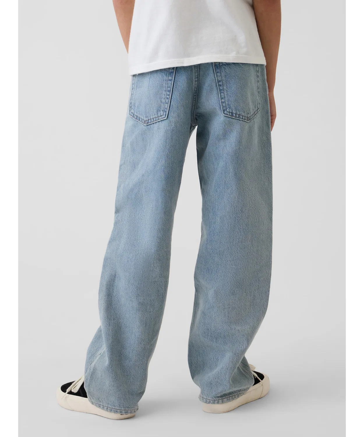 Детские джинсы свободного кроя 90-х GAP, Light Indigo Blue — фото 4