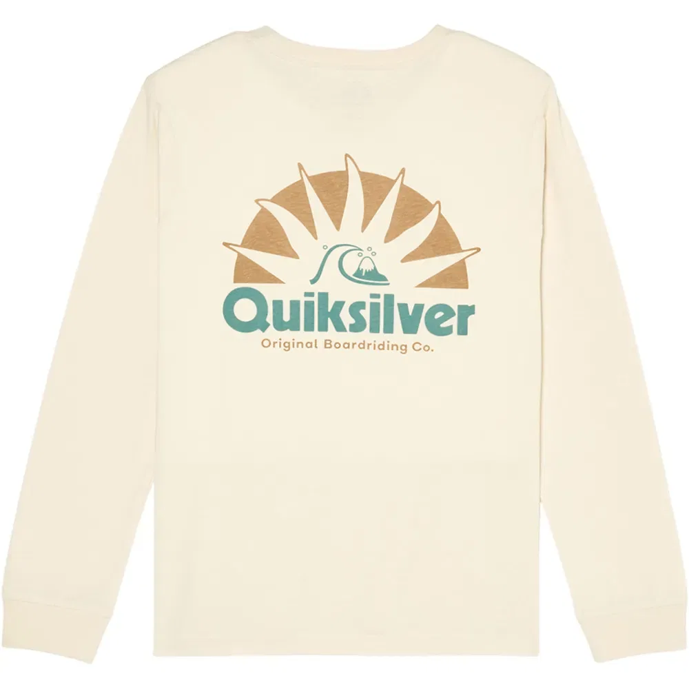 Детский свитшот для мальчиков с длинным рукавом Quiksilver Rays, Beige — фото 2