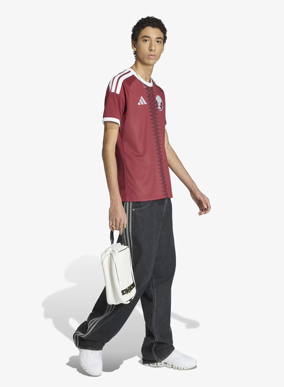 Футбольная футболка с принтом Qatar Adidas, разноцветный — фото 3