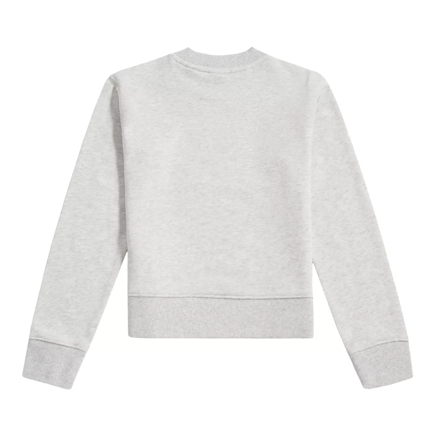 Детский свитшот с длинным рукавом с принтом BB Stacked Logo New Balance, Ash Heather — фото 2