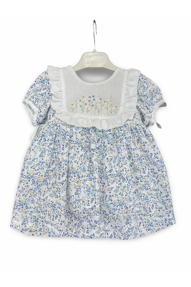 Детское платье-трапеция для девочек с цветочным принтом Nalia Baby Wear, Blue