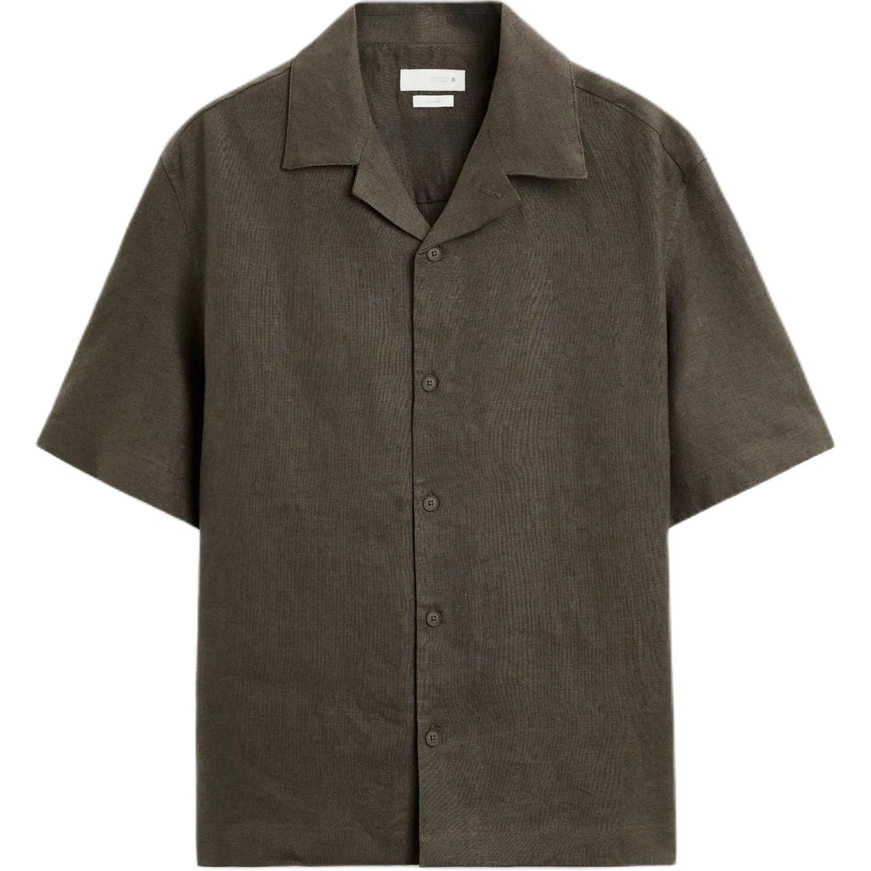 Мужская рубашка с лацканами, Brown/Dark Taupe, ZARA