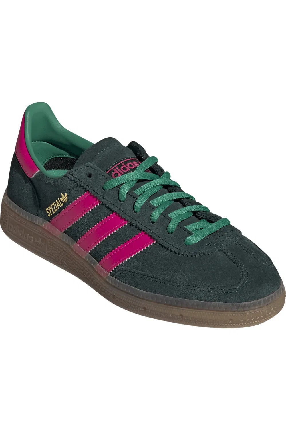 Кроссовки детские для гандбола Handball Spezial adidas, Aurora Ivy/Shock Pink/Gum