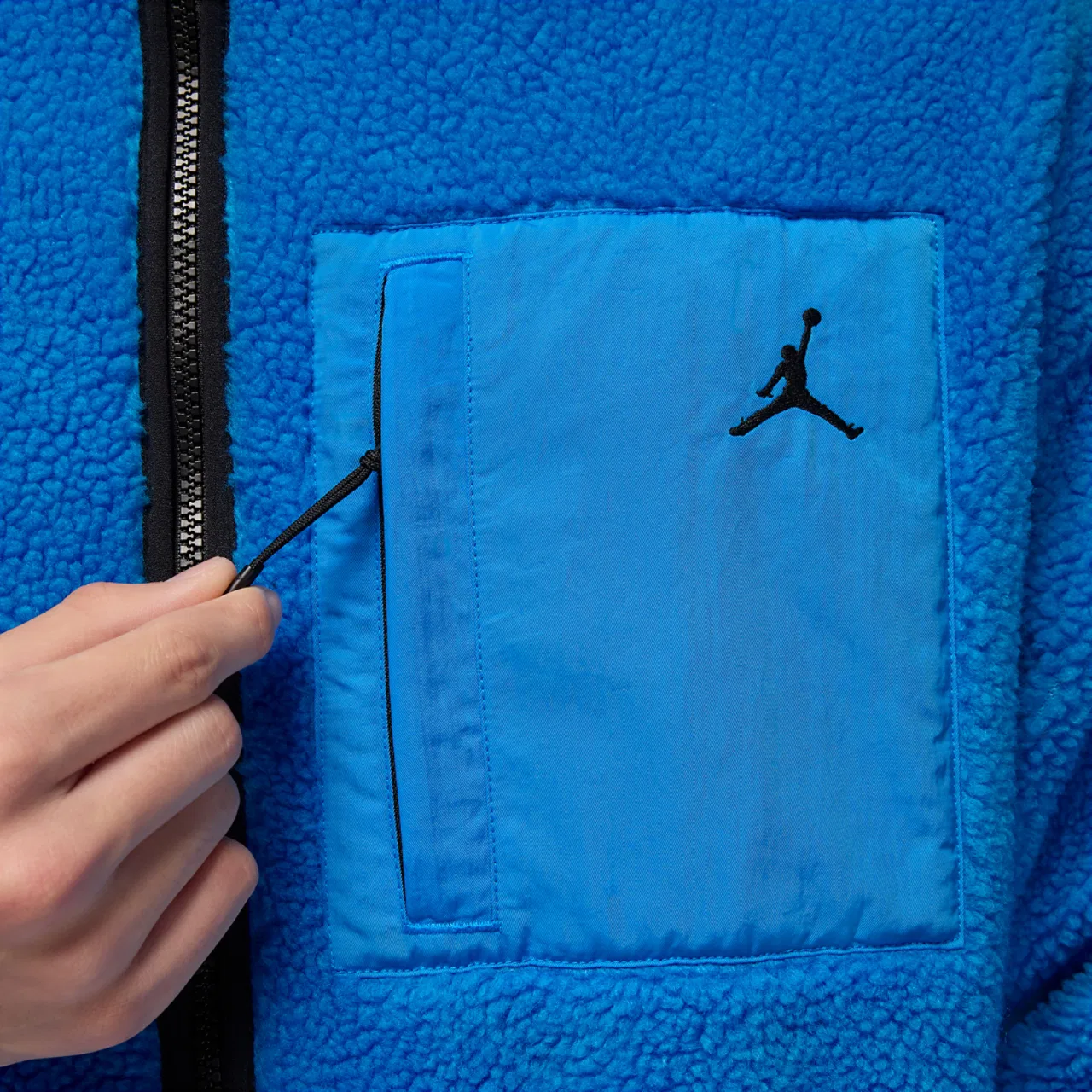 Мужская куртка-флис Flight Mountainside Sherpa Jordan, цвет Photo Blue/Black — фото 4