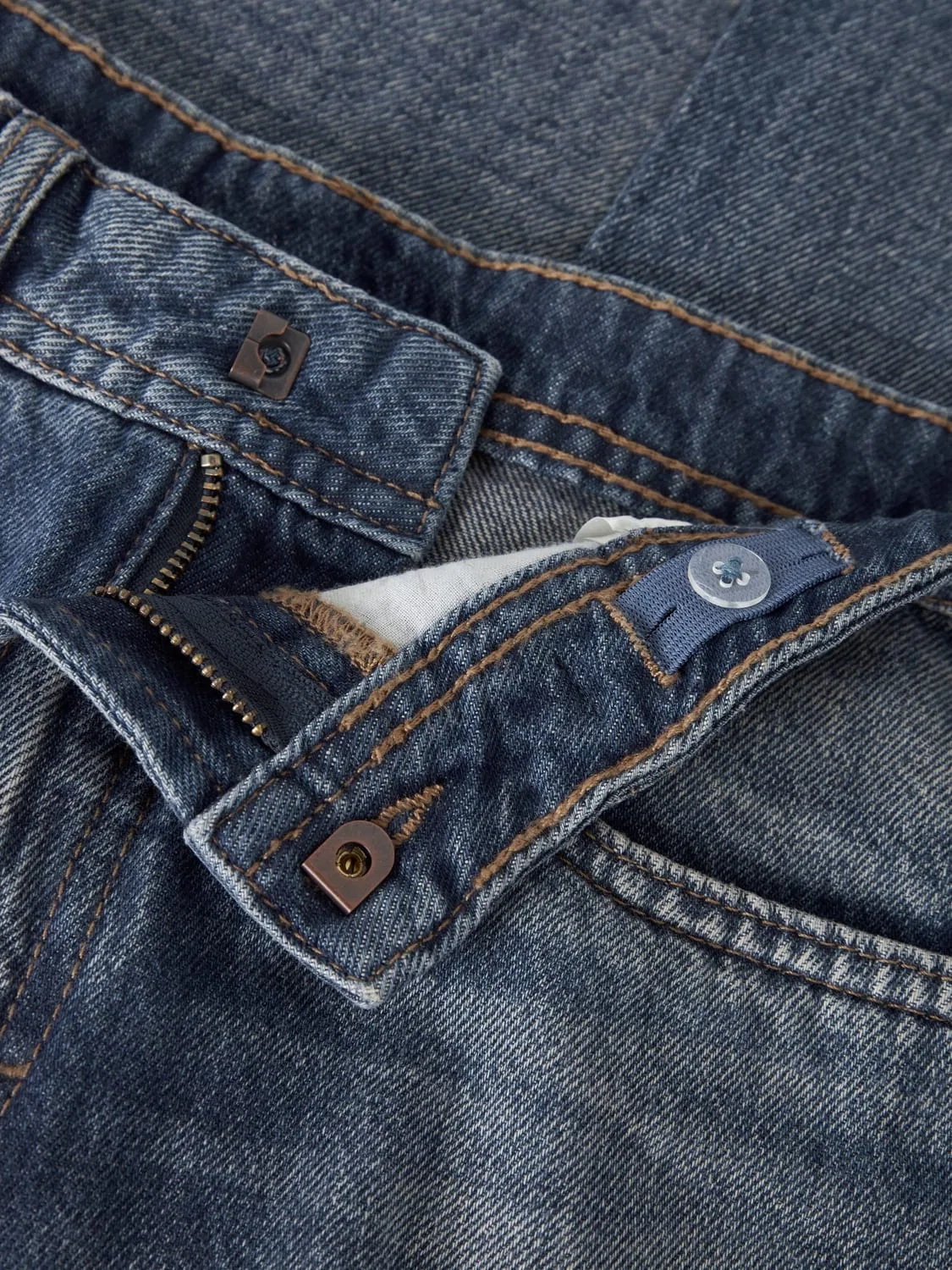 Джинсы свободные с принтом NKMRYAN LOOSE JEANS 5760-RM Name It, синий — фото 3