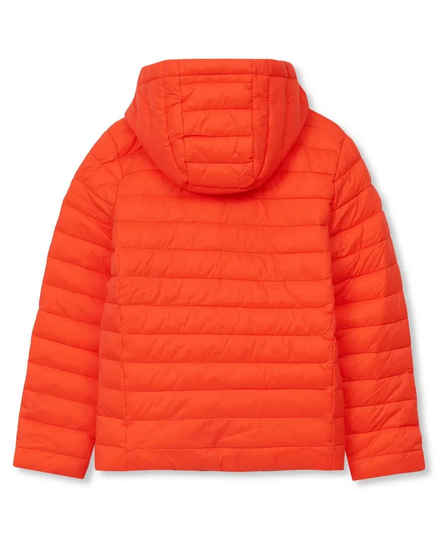Детская куртка с капюшоном FeatherFree Insulated Hooded Packable Lands' End, Bright Orange — фото 2