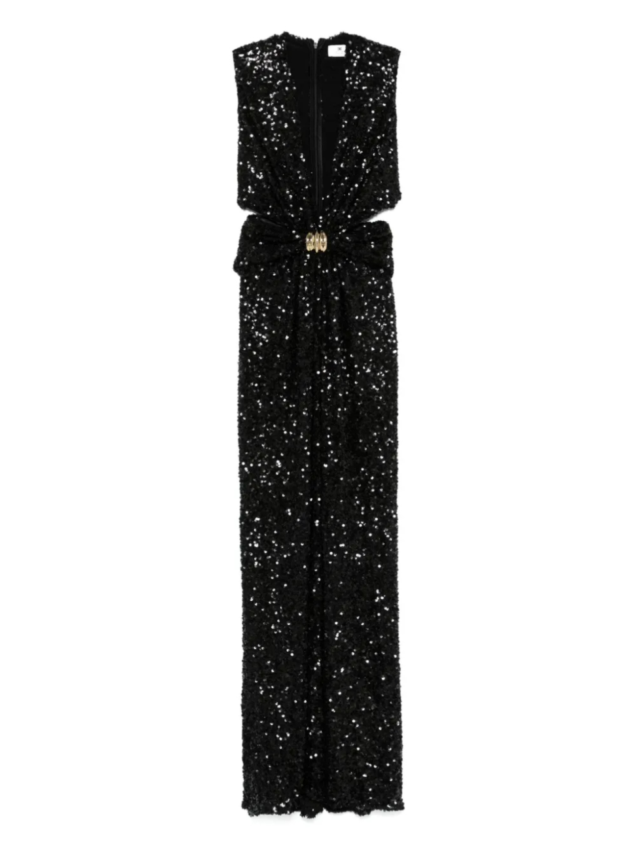 

Платье, украшенное пайетками Elisabetta Franchi, черный