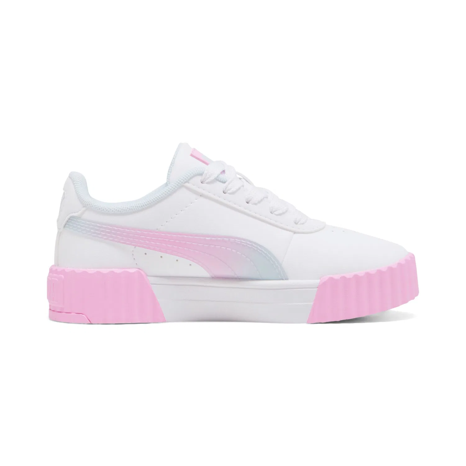 Детские кроссовки на шнуровке Carina 30 PUMA, White-Mauve Glow — фото 3
