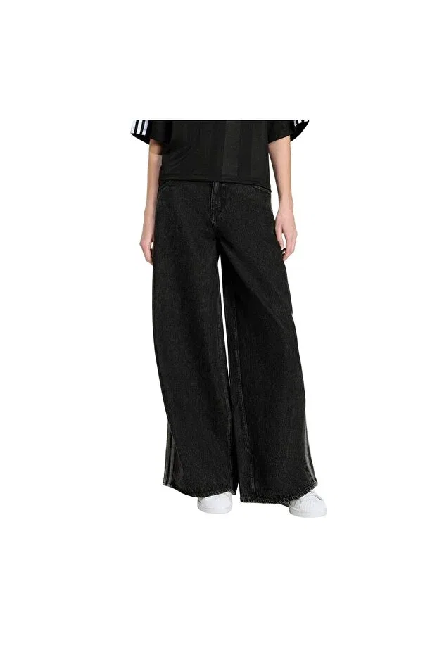 Женские широкие брюки Adidas, Black