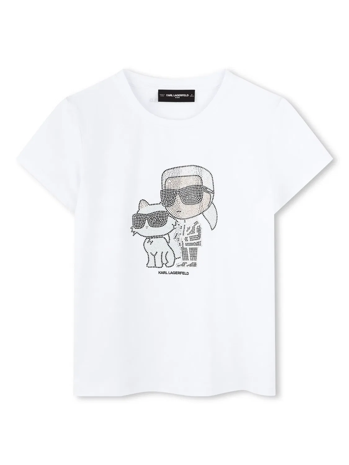 Футболка с графическим принтом Karl Lagerfeld, белый