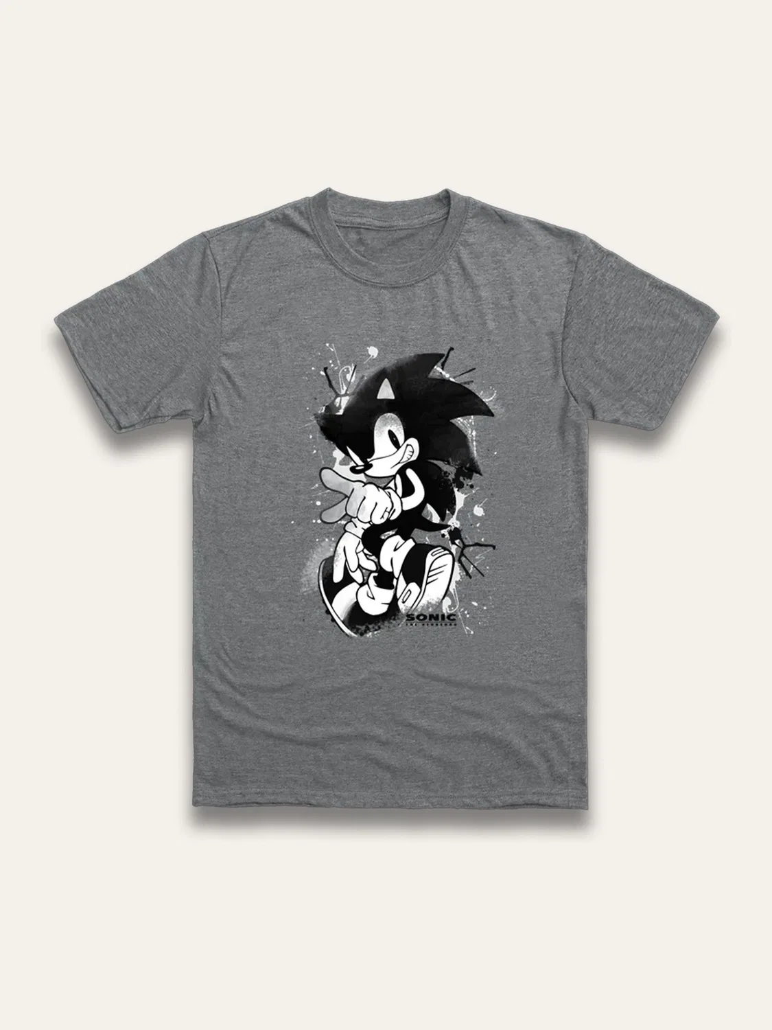 Футболка с принтом Sonic The Hedgehog Brand Threads, серый