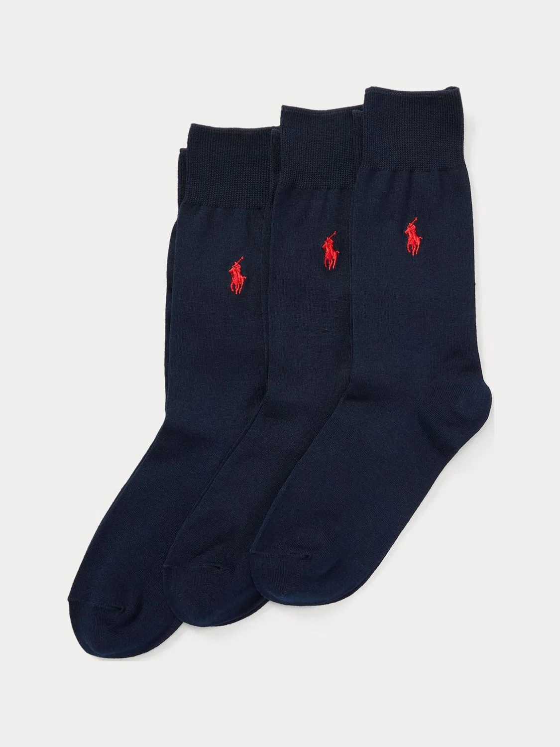 Носки хлопковые с мерсеризацией, Crew Ankle Polo Ralph Lauren, синие