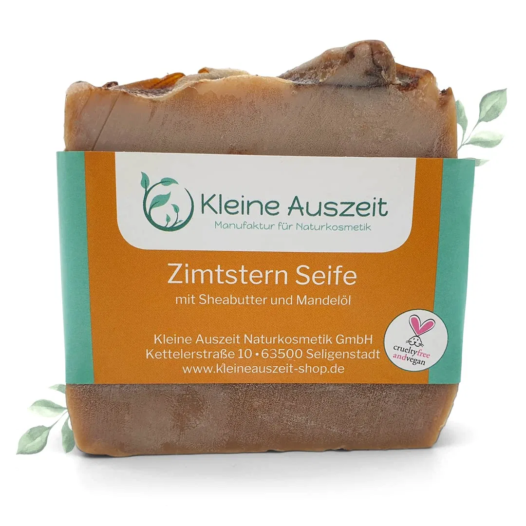 Мыло звездочка корица, Натуральное мыло ручной работы, kleine Auszeit Manufaktur