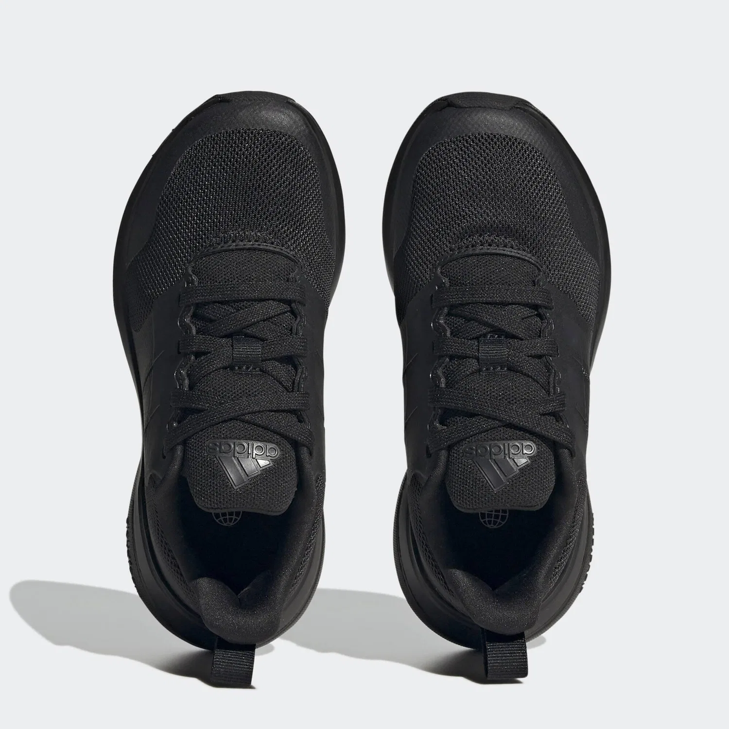 Детские кроссовки с шнуровкой FortaRun 2.0 Cloudfoam Lace Adidas, Schwarz Carbongrau — фото 3