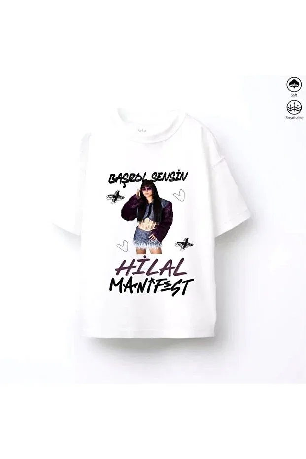 Детская футболка с принтом Manifest Group Crescent Moda, White