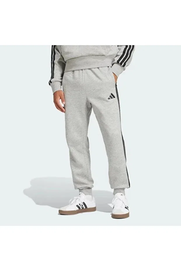 Мужские спортивные штаны из флиса с принтом Adidas, Gray